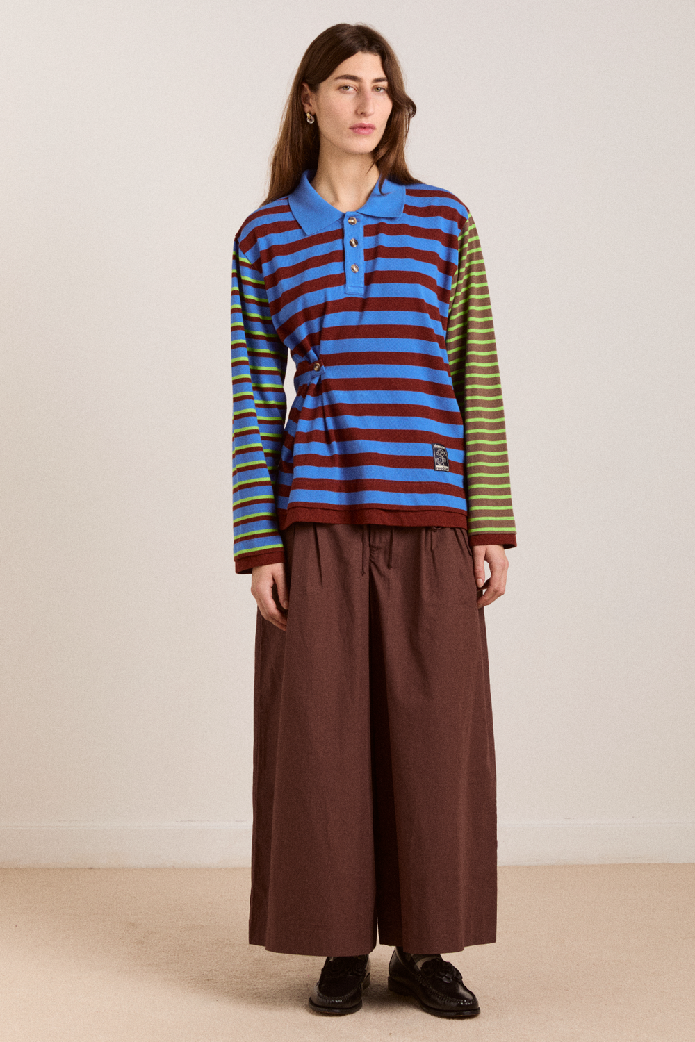 noah cinch layered rugby - blue pop stripe