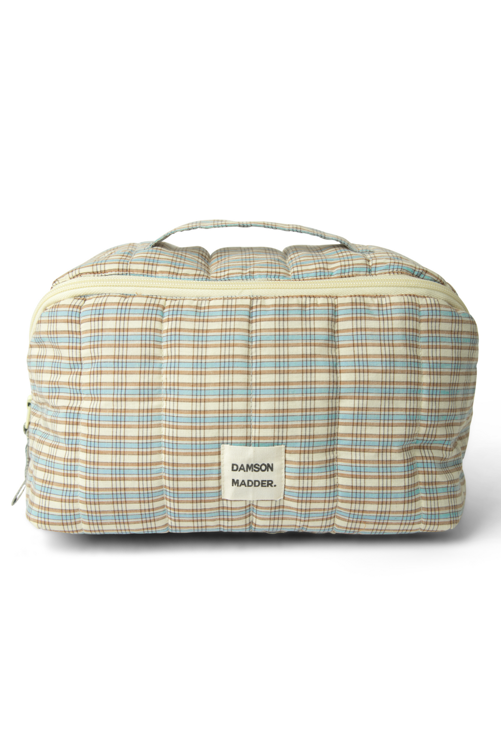 large wash bag - ginger check