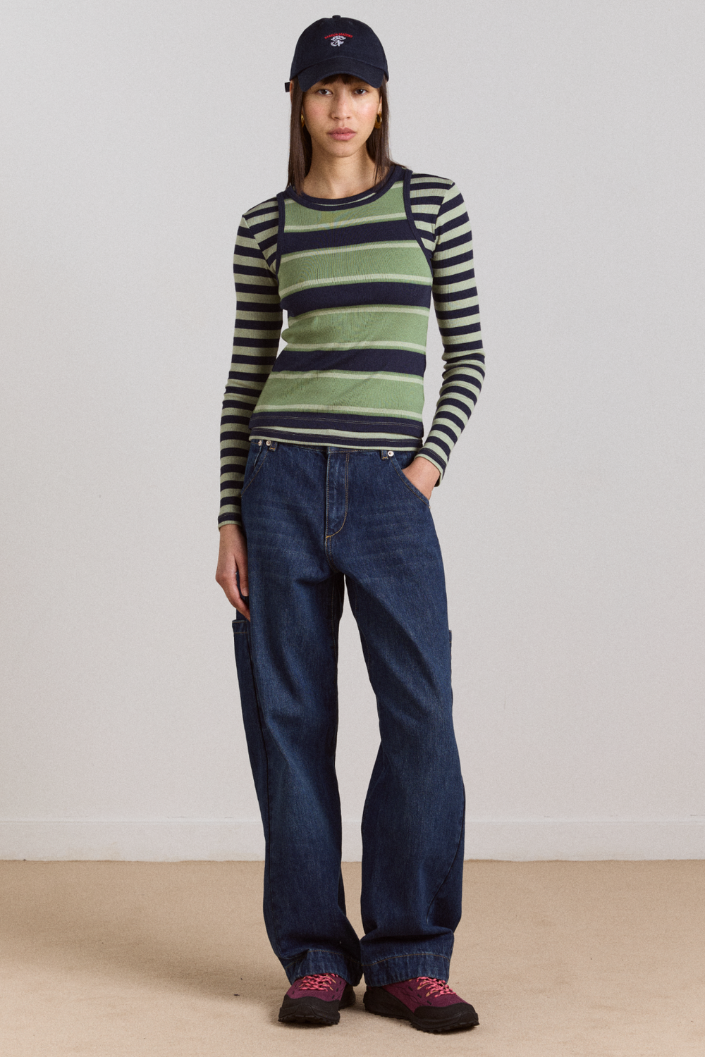 barrel nina jean - authentic mid blue wash