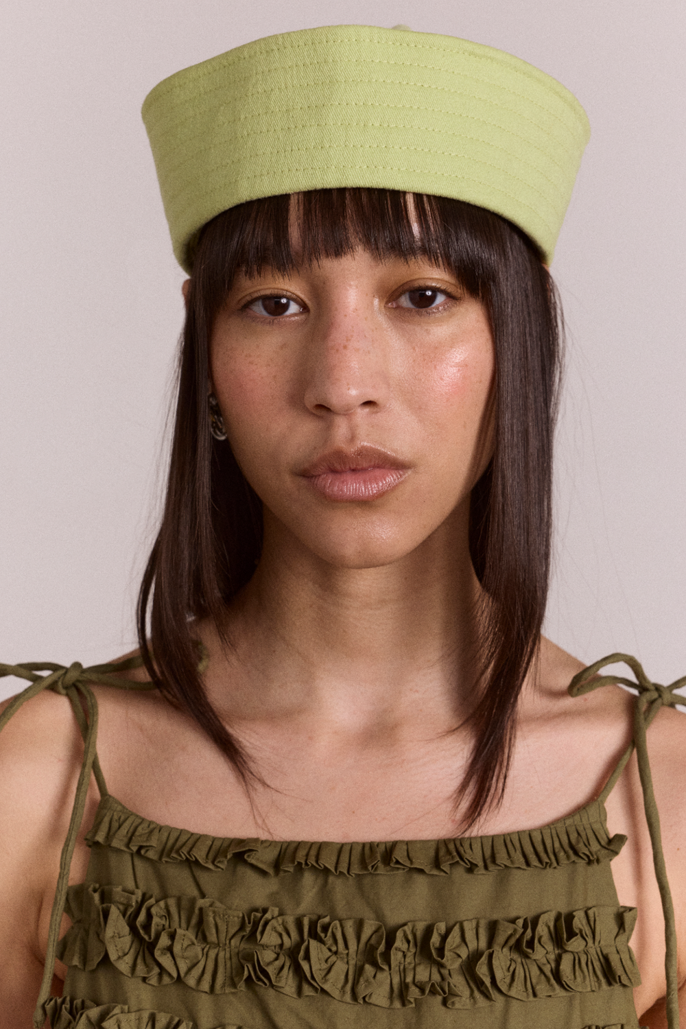 cotton sailor hat - apple
