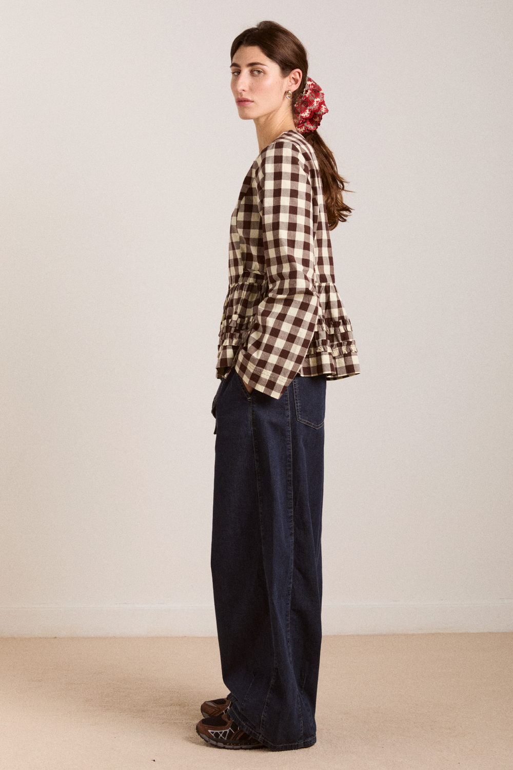 madison blouse - butter gingham