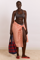 sarong - red gingham