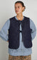 tilly gilet - indigo organic denim