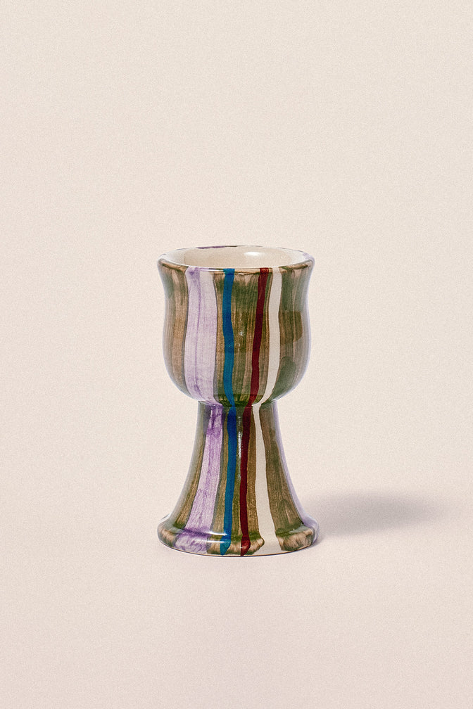 Hand Painted Set Of Two Ceramic Egg Cups