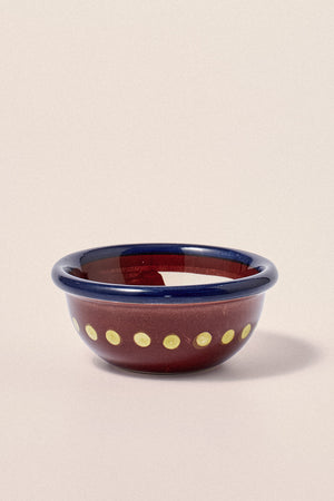 Hand Painted Ceramic Set Of Two Snack Bowls