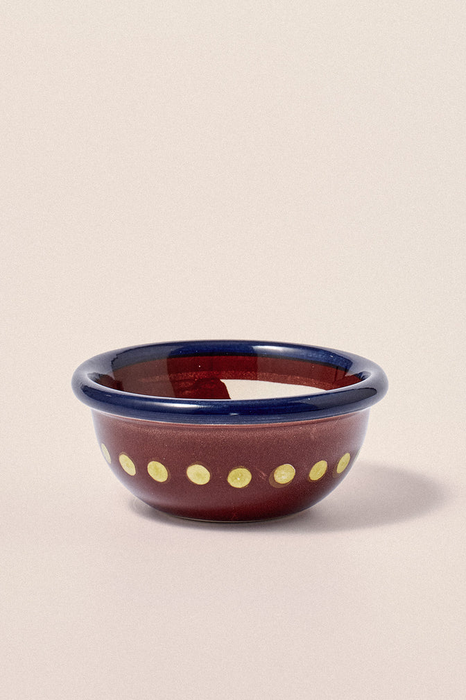 Hand Painted Ceramic Set Of Two Snack Bowls