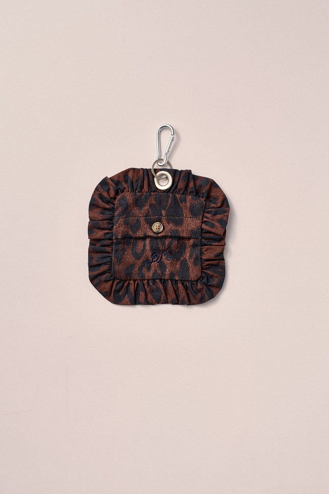 Poo Bag Holder- Dark Leopard