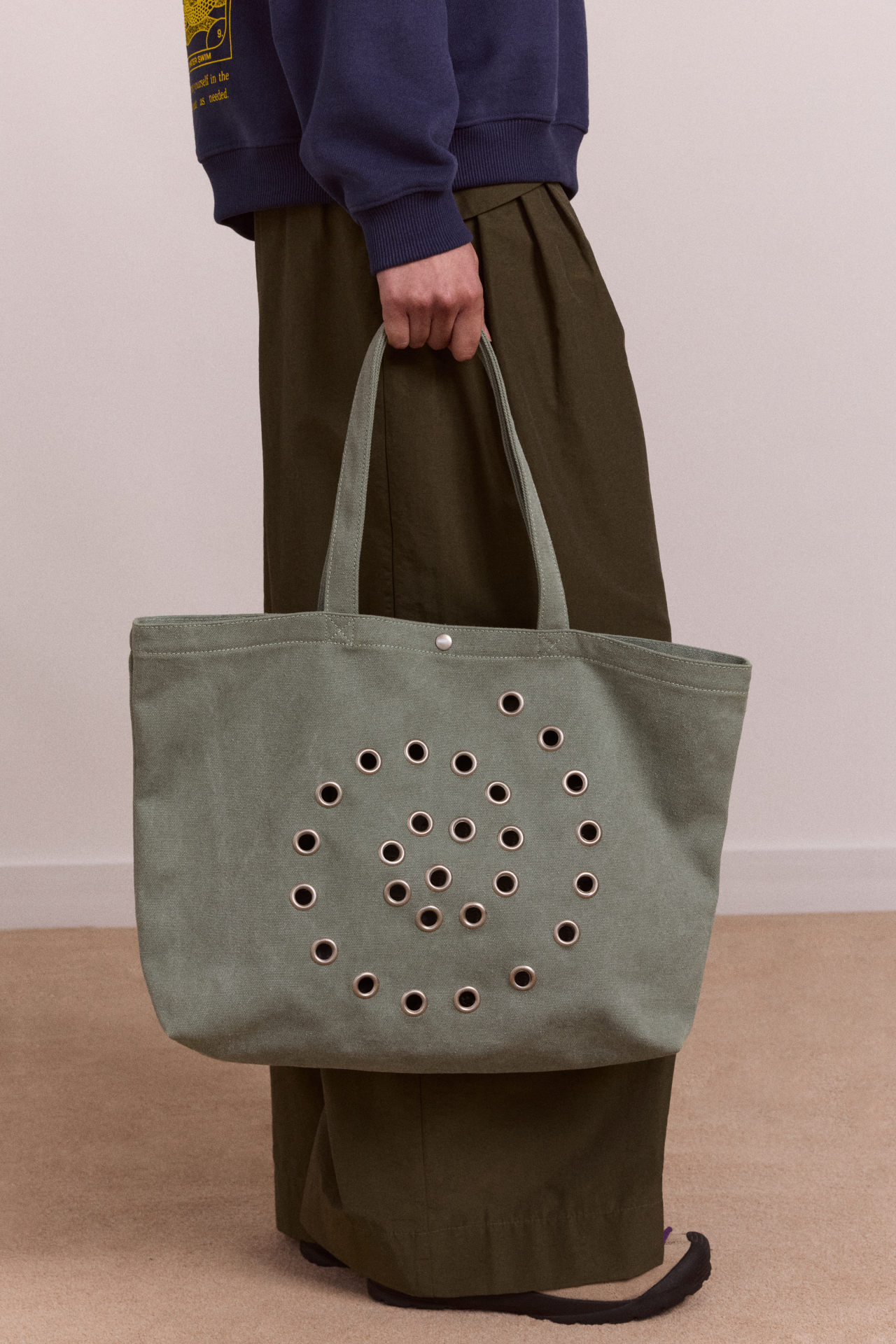 Raine Swirly Eyelet Tote Bag - Mint – Damson Madder