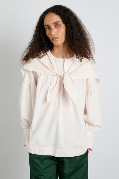 embroidered candy blouse - pink