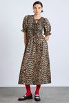 bluebelle midi dress - leopard