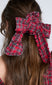 red check bow scrunchie