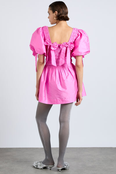 lauren mini dress- pink taffeta