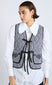 arte reversible gilet - black gingham