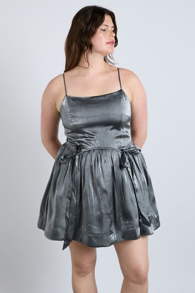 penelope mini dress - glass satin