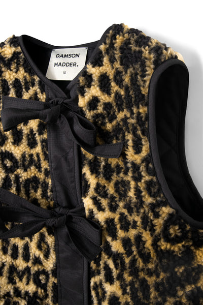 marta borg gilet - leopard