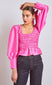 ariana blouse - pink taffeta