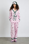 antonella pj  set - pink sleep symbols