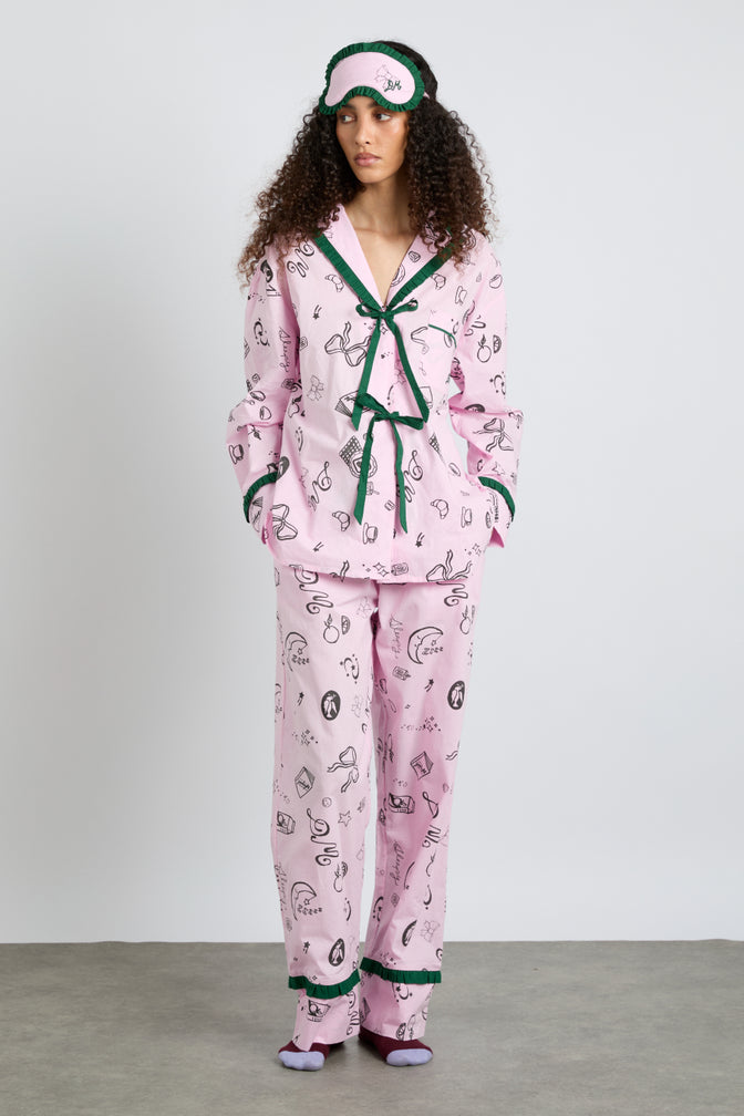 Antonella Pj  Set - Pink Sleep Symbols