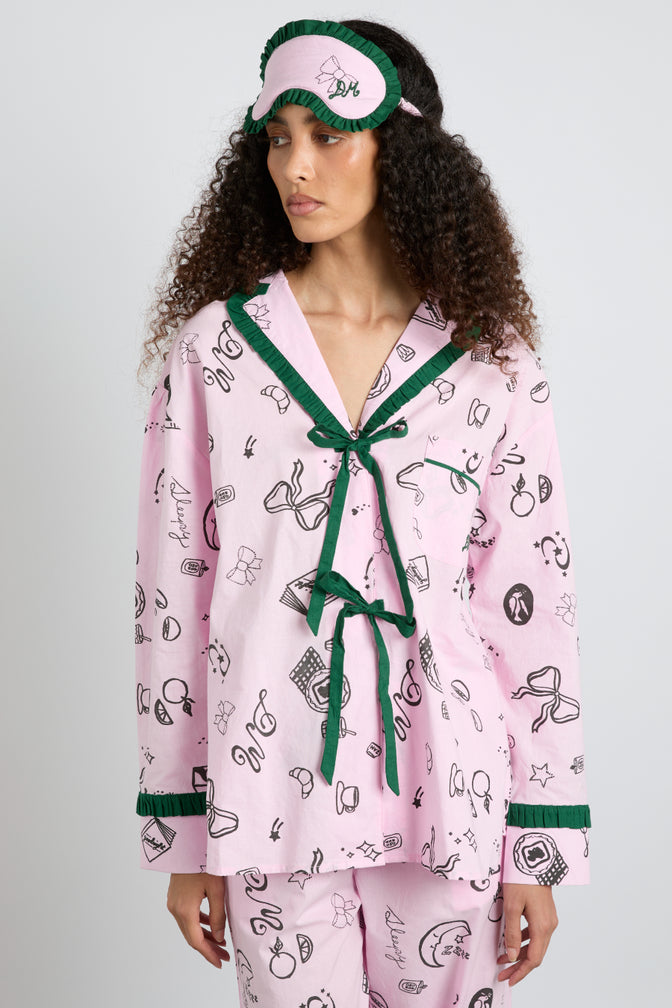 Antonella Pj  Set - Pink Sleep Symbols