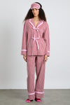 antonella pj set- red stripe