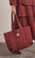 tote bag - red check