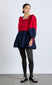 piarra mini smock dress - red & navy