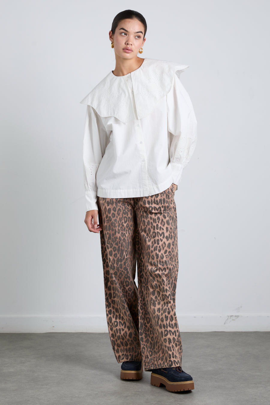Damson Madder Leopard print Rafe pants
