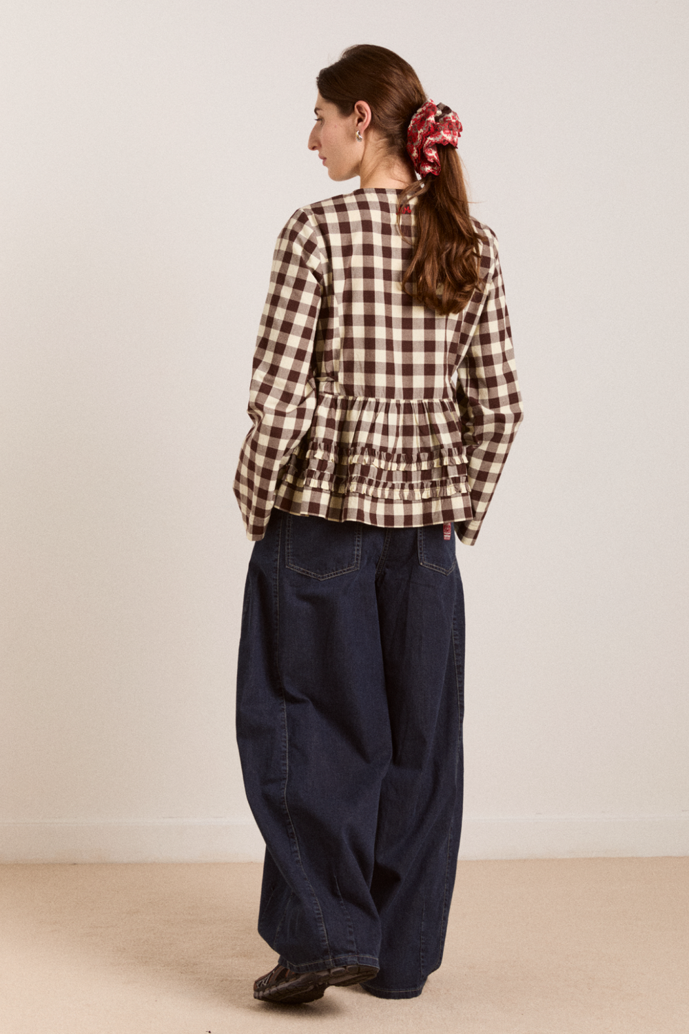 madison blouse - butter gingham