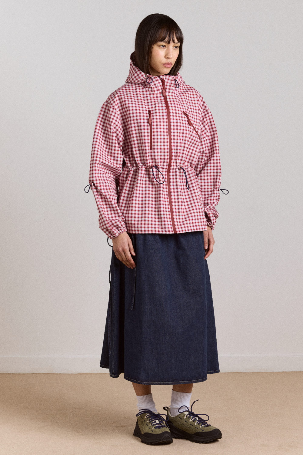 matilda raincoat - cherry gingham