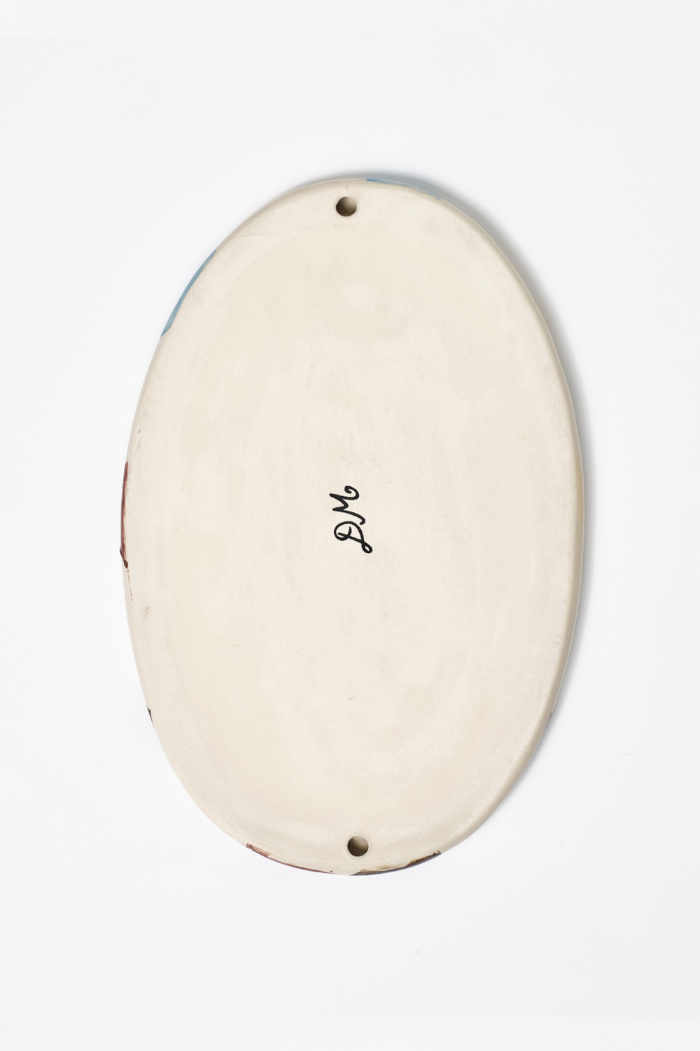 hand painted harlequin platter