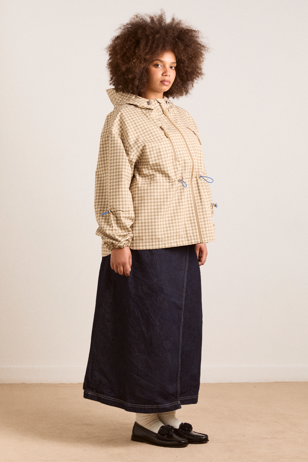 matilda raincoat - gingham