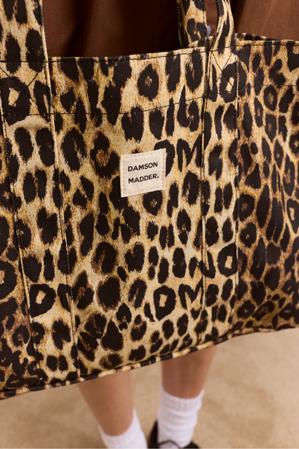Canvas Leopard Tote Bag