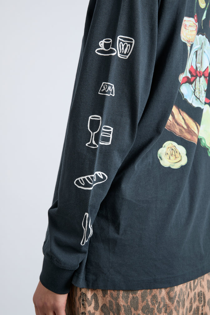 dm dinner party long sleeve tee