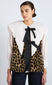 marta borg gilet - leopard