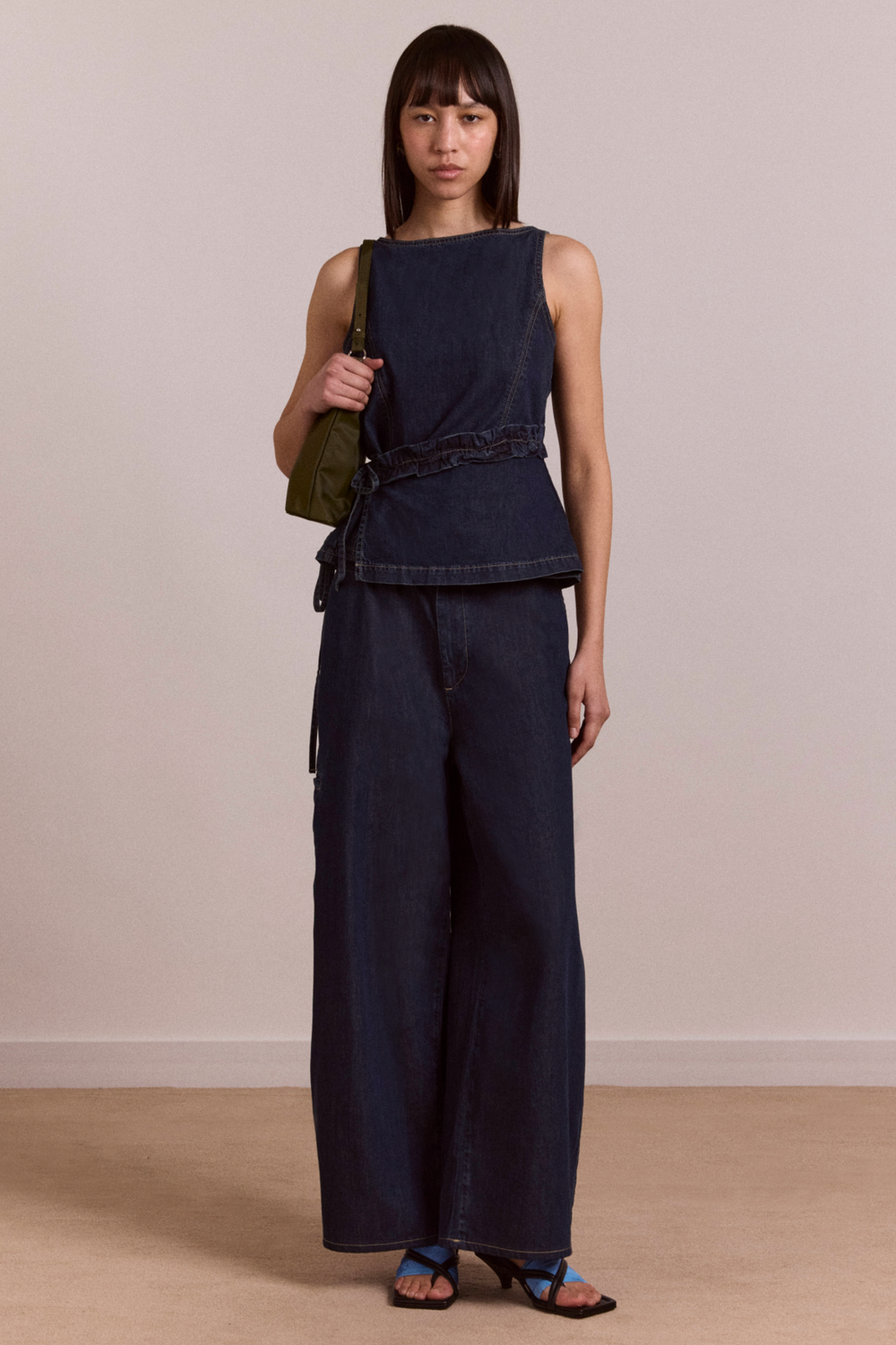 straight leg augusta jeans - dark indigo