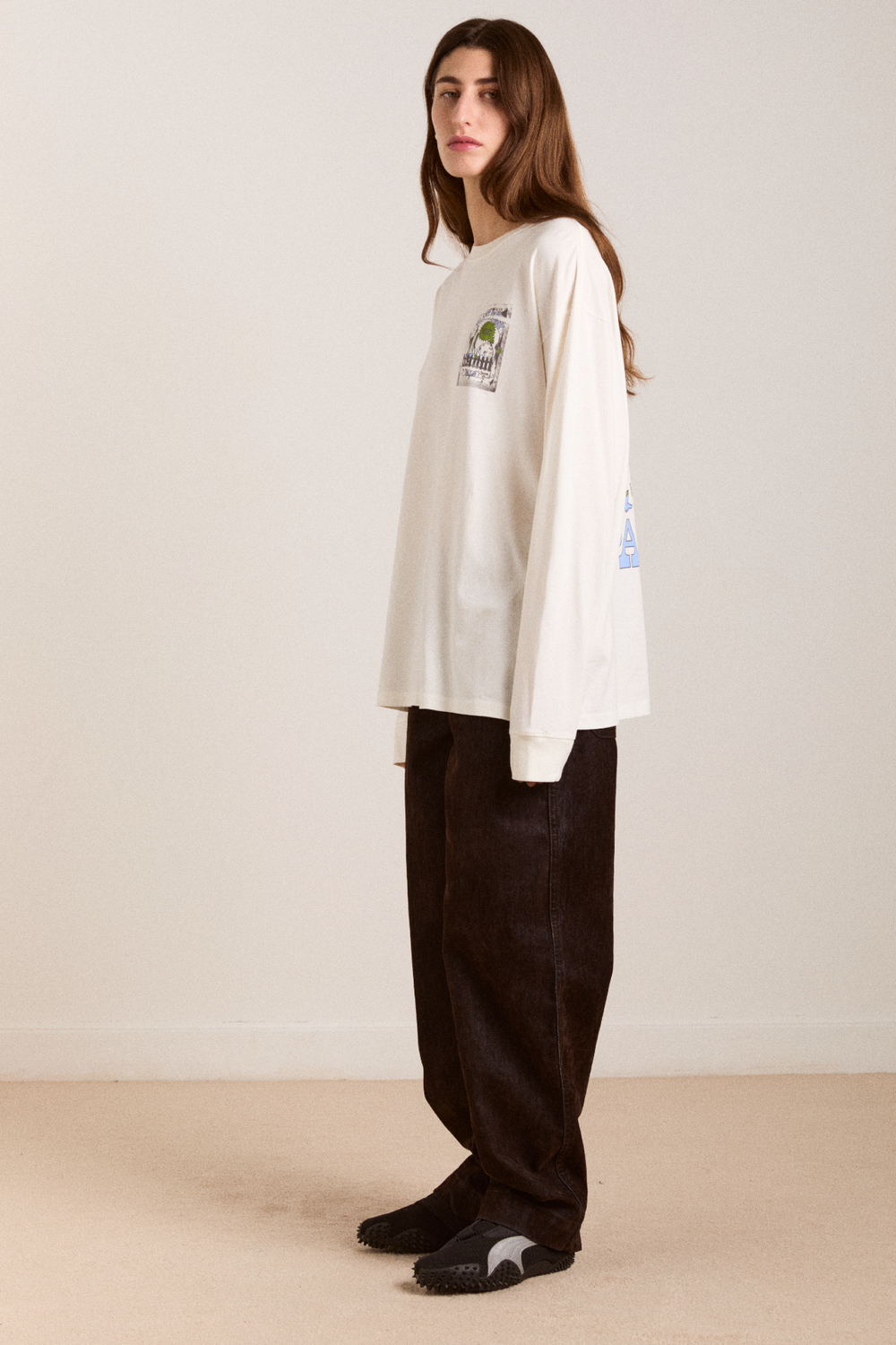 plant patch pals - ecru long sleeve