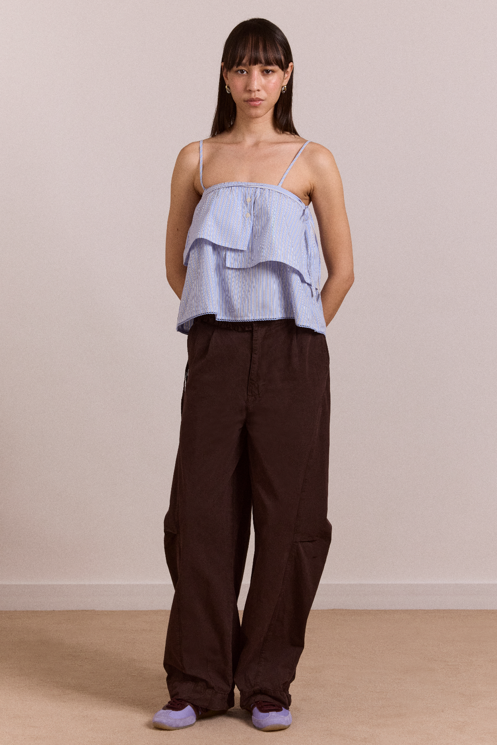 liv trouser - coffee bean