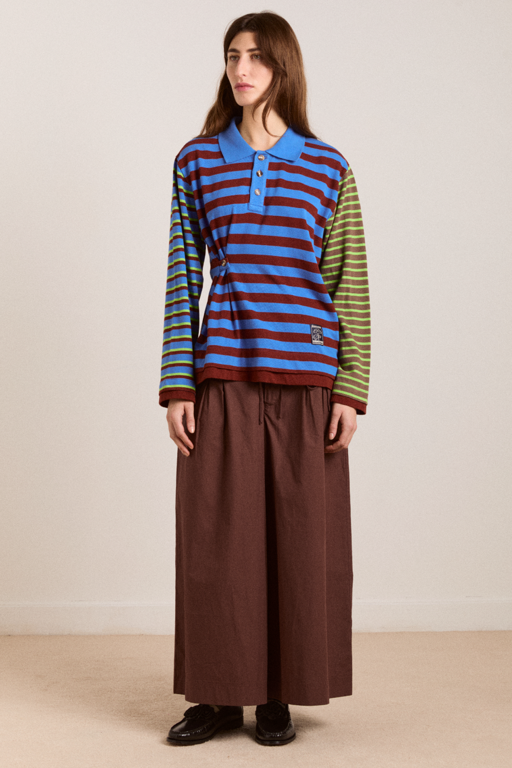 noah cinch layered rugby - blue pop stripe