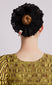 scrunchie with broderie edge - black
