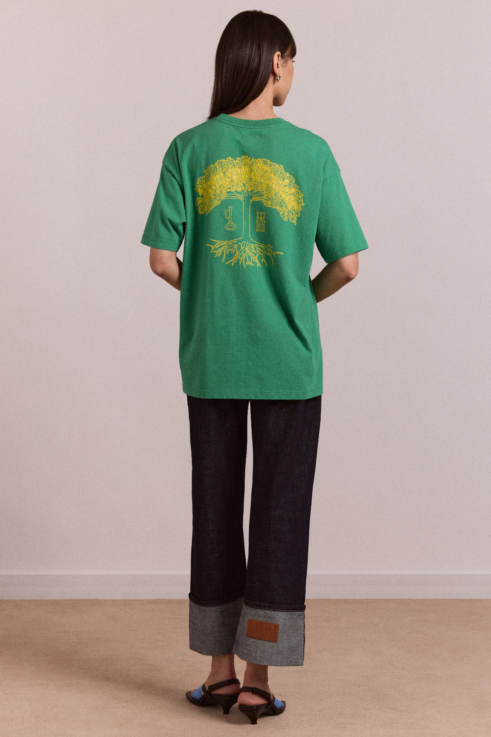 straight leg montana turn up jean -indigo selvedge