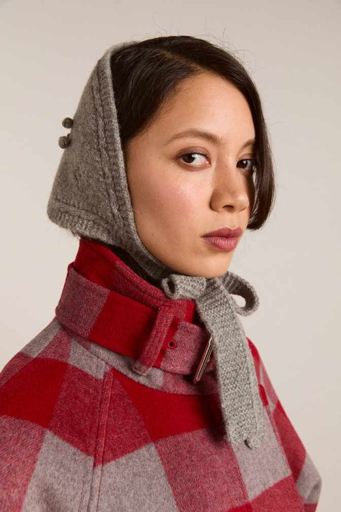 mini bonnet - grey marl