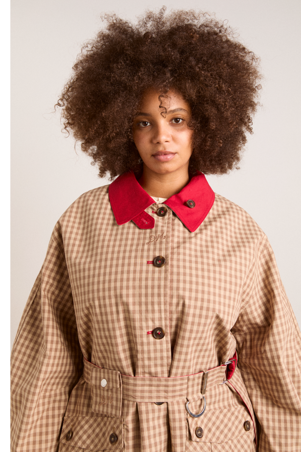 Anja reversible shower-proof trench