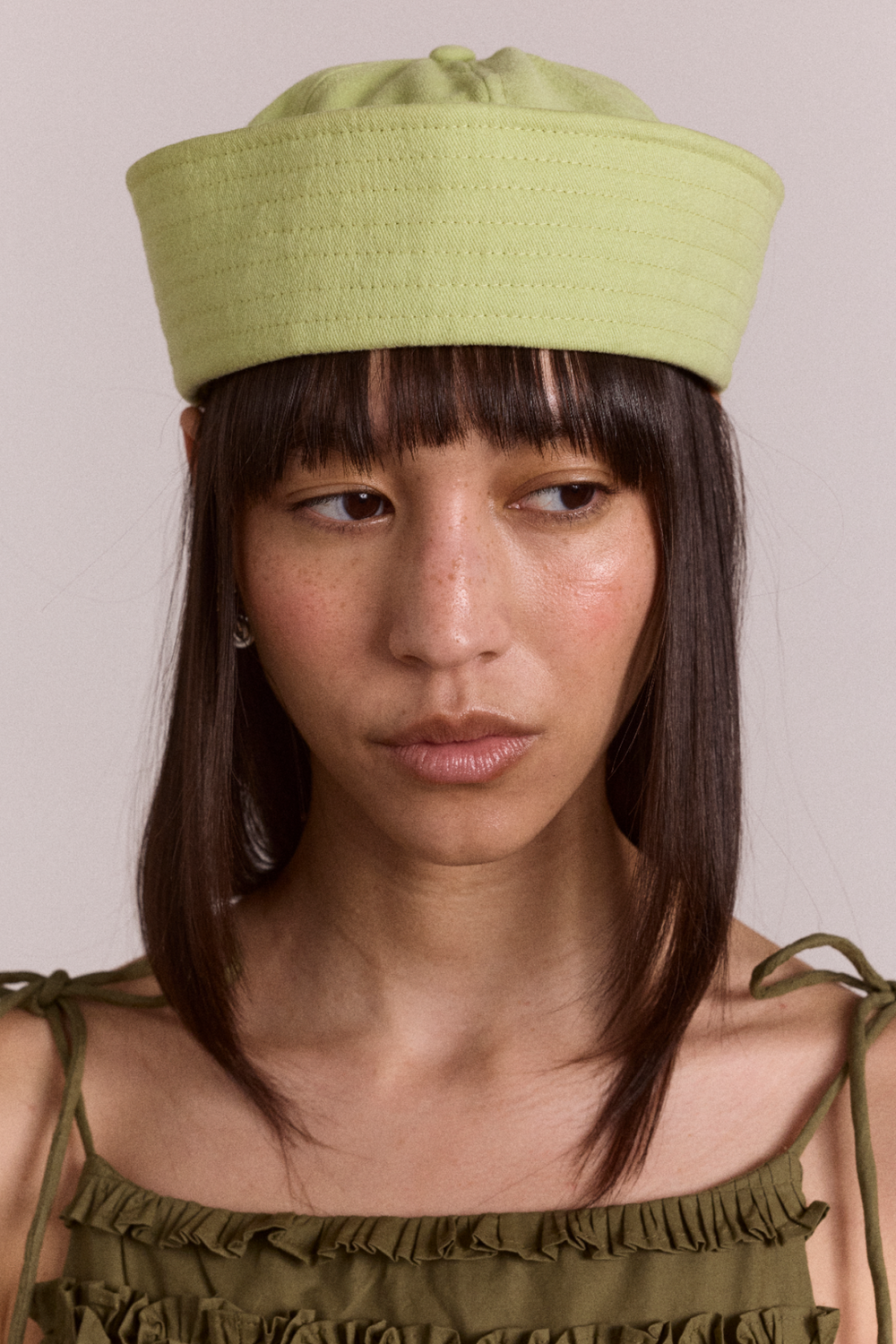 cotton sailor hat - apple