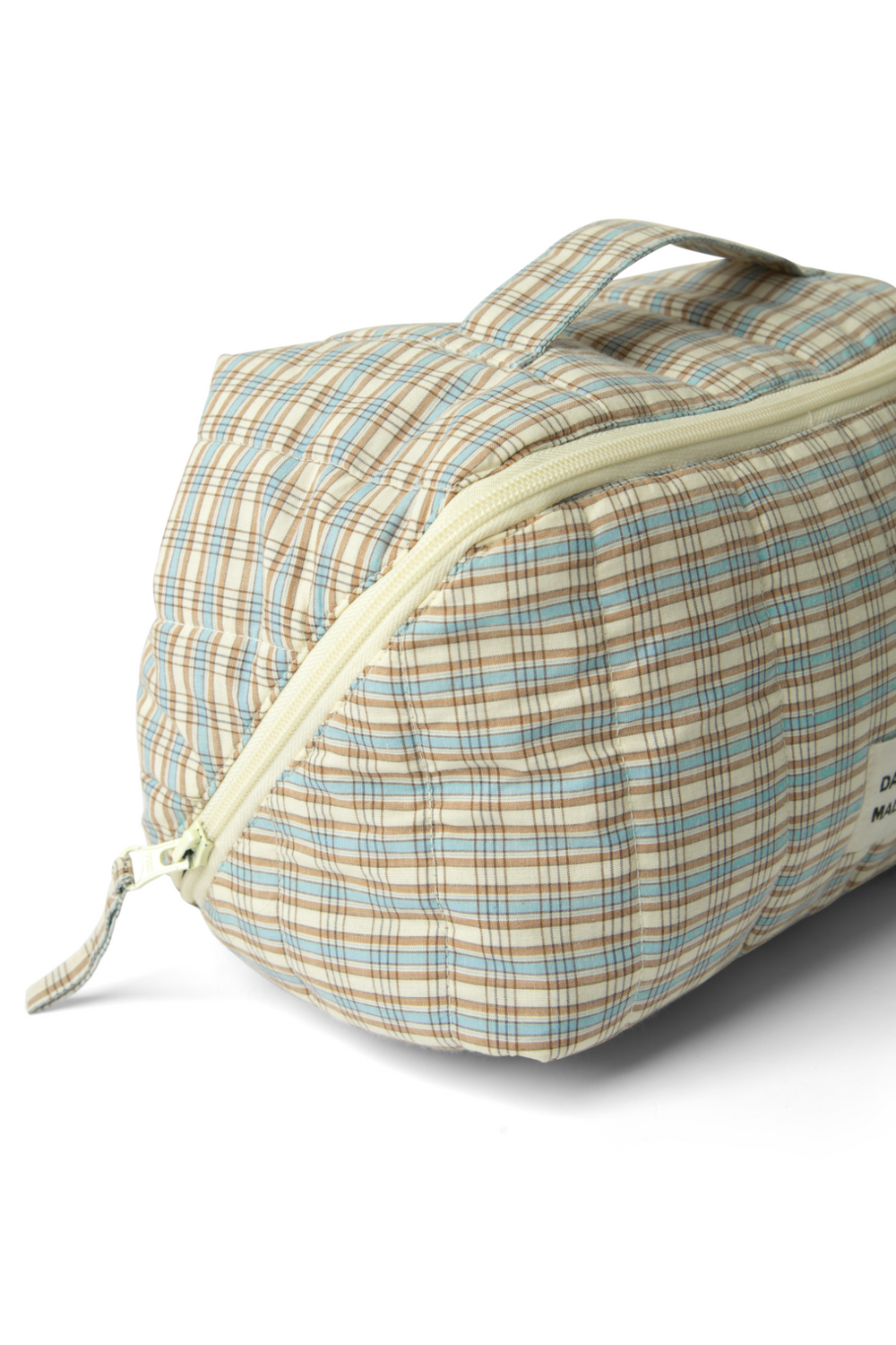 large wash bag - ginger check