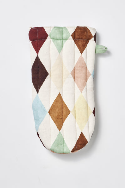 single oven glove - harlequin