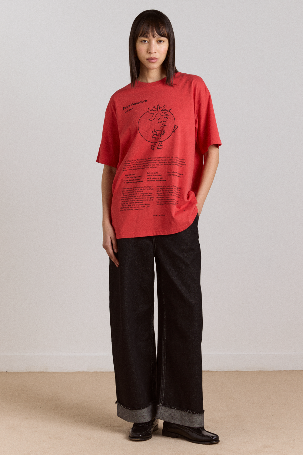 recipe with friends graphic tee - red