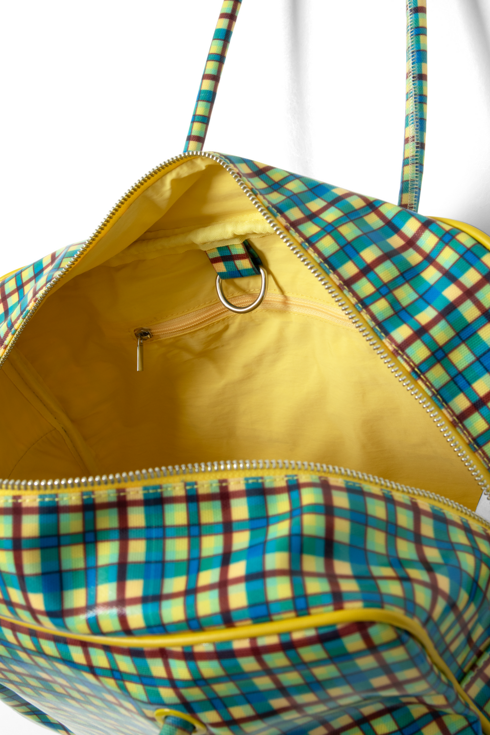 truro coated holdall - zesty check