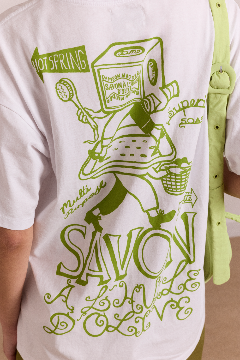 Savon Graphic Tee - White – Damson Madder Savon Graphic Tee - White – Damson Madder