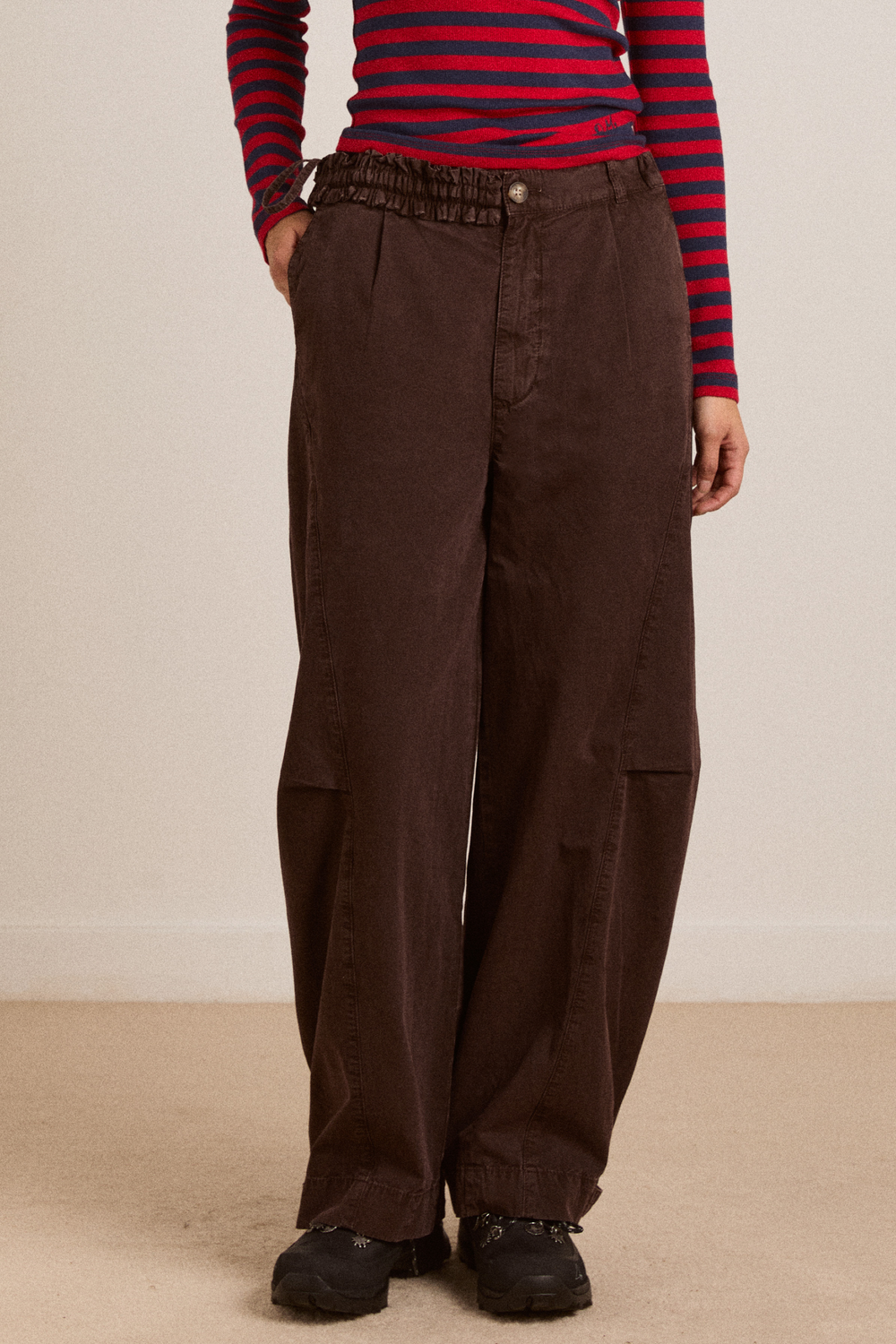 liv trouser - coffee bean