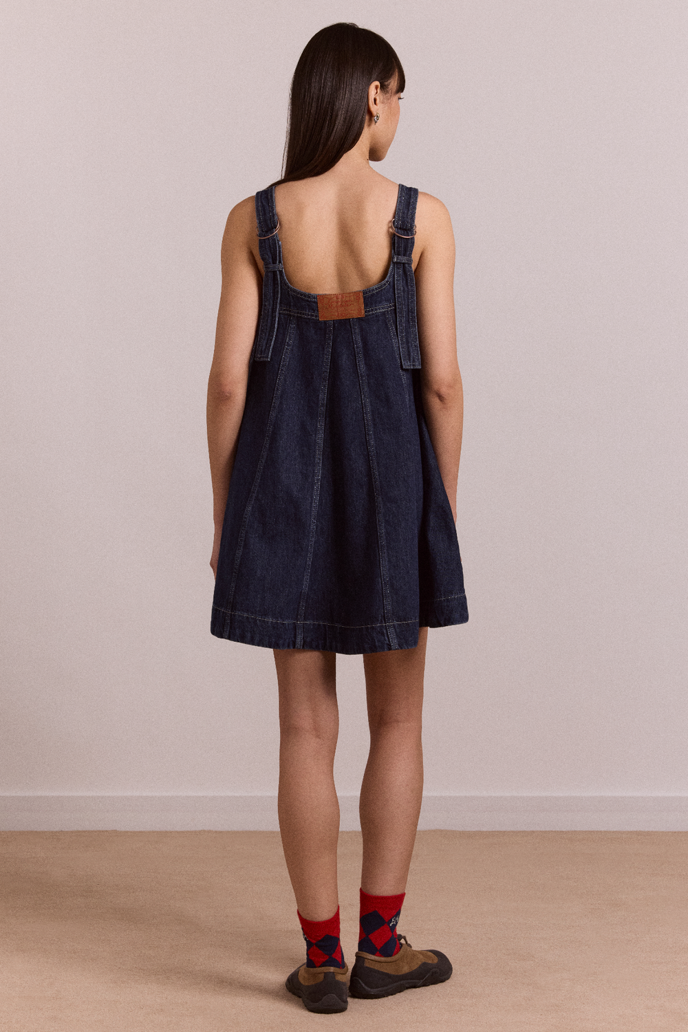 immy mini dress - dark wash